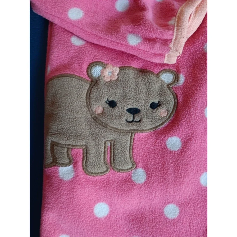 jumper 18 month Carters girl Pink Polka Dot With Bear one piece outfit baby